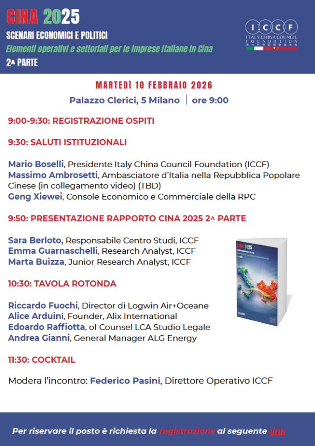 Presentazione 2ª parte Rapporto Cina 2025